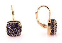 Orecchini Forever Gioielli Donna Orecchini Argento in Argento Ametista FGOR00379 - FGOR00379